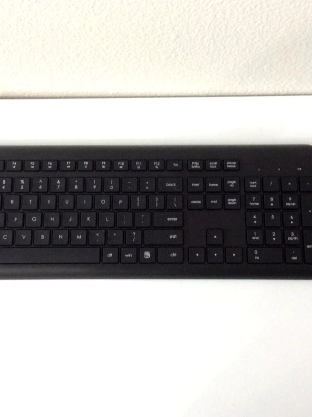 Wireless Keyboard & Mouse Combo – Black – USB Receiver – Quiet Slim Design (New)